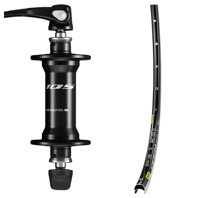 Road Bike Rim Brake Wheels - Shimano 105 R7000 on Mavic Open Pro 32/32h Rims with Shimano Body